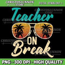 teacher on break summer vacation beach spring break png, school's out for summer png, teacher summer