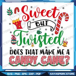 sweet twisted candy cane svg, sweet but twisted svg, christmas humor svg, funny christmas svg,instant download