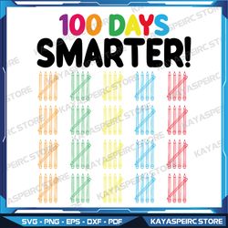 100 days smarter svg, counting hash marks days of school svg, 100 days of school svg, counting days svg, tally marks svg