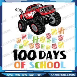 100 days of school monster truck svg, 100th day of school boys svg, monster truck svg, school sublimation design svg