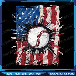 vintage baseball 4th of july men usa american flag boys png, 4th of july png, independence day png, baseball png