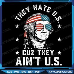 they hate us cuz they ain't us funny 4th of july png, vintage 4th of july png, independence day png, america flag png