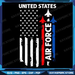 united states air force american usa flag july 4th patriotic png, 4th of july png, air force png, independence day png,