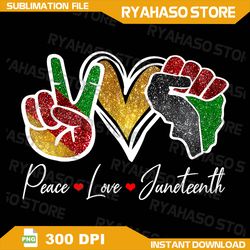 peace love juneteenth black pride freedom 4th of july png, juneteenth png, emancipation day png, black history png