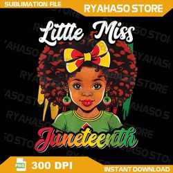 kids little miss juneteenth png, girl toddler black history png, freedom black american african png, juneteenth png