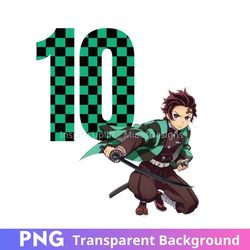 demon slayer anime 10th birthday ten png transparent background