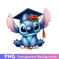 stitch graduation png transparent image clipart