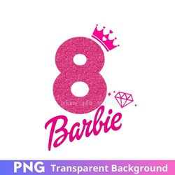 barbie 8th birthday party png clipart image eight