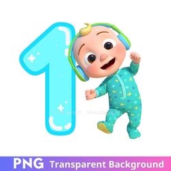 cocomelon baby jj 1st birthday party png image one