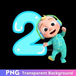 cocomelon baby jj 2nd birthday party png image two