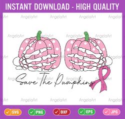 save the pumpkins svg, breast cancer svg, breast pumpkin svg, breast cancer awareness, pink ribbon svg, digital download