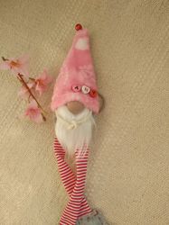 plush gnome keychain handmade  gift for girl