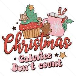 retro christmas calories dont court svg for cricut files