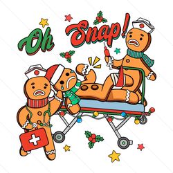 funny oh snap gingerbreads bone svg graphic design file
