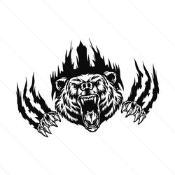 bear claws scratch svg, grizzly bear svg