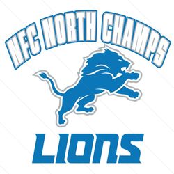 Detroit Lions NFC North Champs SVG