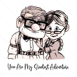 carl and ellie you are my greatest adventure svg