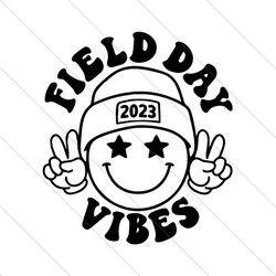 field day vibes 2023 smiley face png
