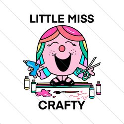 groovy little miss crafty teacher svg file digital