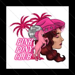 retro chappell roan pink pony club png file digital
