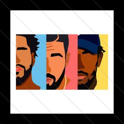 drake j cole kendrick lamar rapper svg file digital