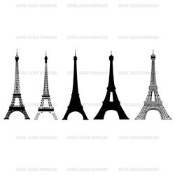 eiffel tower, eiffel tower svg, svg, svg files, cricut, silhouette cameo, scanncut, eiffel tower clipart, eiffel tower