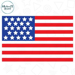 4th of july day american flag svg