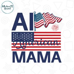 all american mama memorial day svg