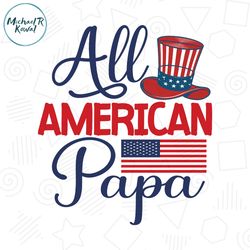 all american papa uncle sam patriotic hat svg