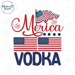 merica vodka usa patriotic flag svg