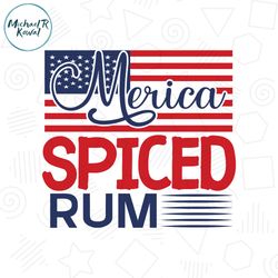 merica spiced rum usa flag svg