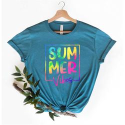 summer vibes shirt colorful summer shirt gift for vacation