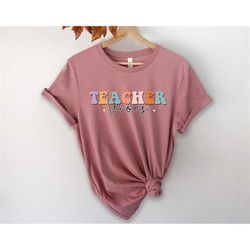 teacher vibes shirt retro teacher shirt kindergarten teacher