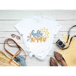 ello summer t shirt colorful summer shirt vacation shirts