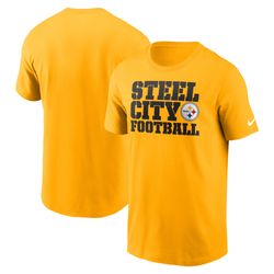 mens pittsburgh steelers  nike gold local essential t-shirt
