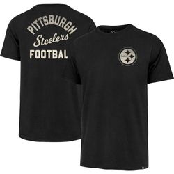 mens pittsburgh steelers 47 black turn back franklin t-shirt