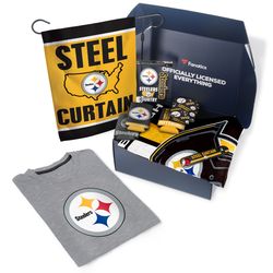 pittsburgh steelers fanatics pack tailgate game day essentials t-shirt gift box -  107  value