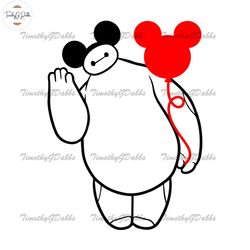 big hero 6 baymax hero with mickey ears svg