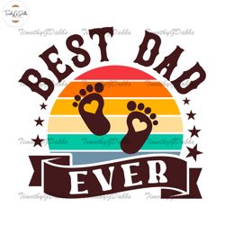 best dad ever retro foot heart design png,fathers day svg, independence day svg, 4th of july svg, memorial day svg, patr