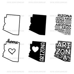 arizona state svg / cut file / cricut / clip art / commercial use / silhouette / arizona svg / arizona home svg / arizon