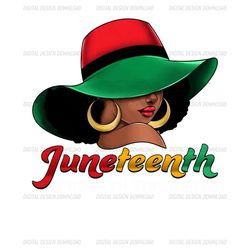 juneteenth black woman sublimation png