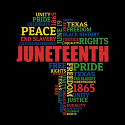 juneteenth map 1865 sublimation png