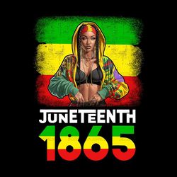 black woman juneteenth 1865 black history design png