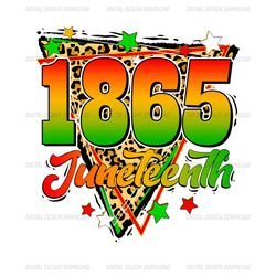 1865 juneteenth leopard sublimation png