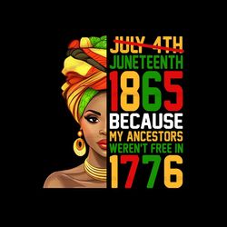 juneteenth 1865 because my ancestors weren't free in 1977 png