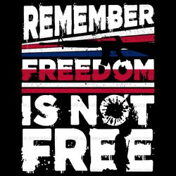 remember freedom is not free svg