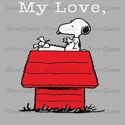 peanuts my love snoopy, christmas png, christmas png sublimation