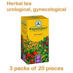 60 pc herbal mixture for the treatment of cystitis, urethritis, prostatitis, gynecology. tea for inflammatory diseases