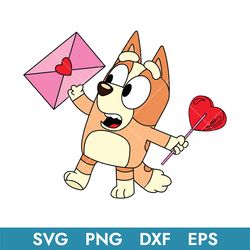 bluey bingo valentine svg, bluey valentine svg, bluey, bluey svg, blue, bluey characters, bluey dog, buey, bv02