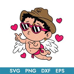 baby benito cupid valentine svg, bad bunny valentine svg, bad bunny svg, valentine's day svg, bv02